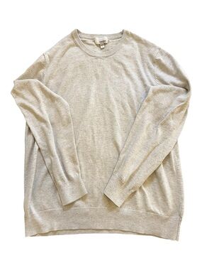 Sonoma Goods For Life Light Gray Crewneck Pullover Sweater Large L